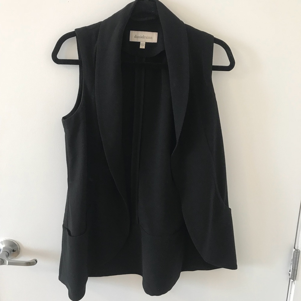 Black blazer vest